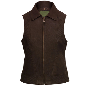 Gilet d'hiver pour femme avec cuir brillant haut de gamme coupe-vent matelassé sans manches doudoune vêtements de travail avec motif animal - Product Image 2