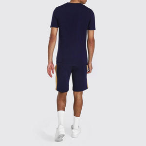 Ensemble court d'été en polaire polyester/coton de haute qualité pour hommes, décontracté, pour l'entraînement sportif, respirant, vêtements de jogging, logo personnalisé - Product Image 3