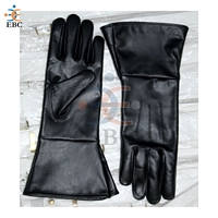 Guantes de Cuero Ceremoniales Tri-Service para Hombre, 100% Piel de Oveja Nappa, Ecológicos, Estilo Liso, para las Cuatro Estaciones y Actividades al Aire Libre