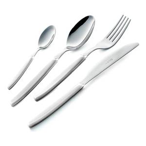 P13BCM 19 pour Eme Ensemble de couverts de table en acier inoxydable chromé blanc 24 pièces - Product Image 1