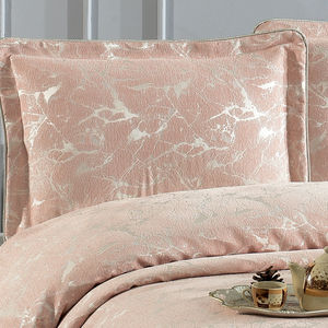 ชุดเครื่องนอนกูซิด ANGORA ลายทาง 4 ชิ้น ผ้าเชนิลล์ทอ 100% ป้องกันไรฝุ่น ซักได้ ขนาดคิงไซส์ สำหรับใช้ในบ้าน ผลิตจากตุรกี - Product Image 2