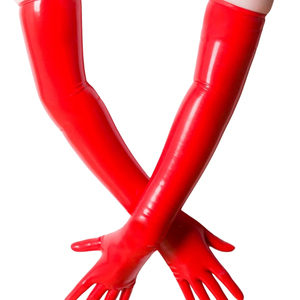 ถุงมือยาวโอเปร่าสีดำ PU แบบเรียบ ไม่บุซับใน สำหรับใส่ลำลองในฤดูหนาว - Product Image 6