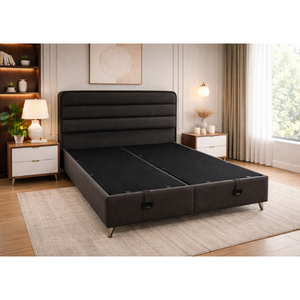 Base de Cama Tapizada Glamour con Almacenamiento y Cabecero, Sistema Hidráulico de Elevación, Venta al por Mayor, Listo para Exportación B2B, Ecológico, Personalizable para Dormitorio - Product Image 1