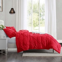 Ensemble de housse de couette en polyester respirant doux sur mesure d'usine, 40 fils, literie de maison, confort, design durable, motif géométrique moderne