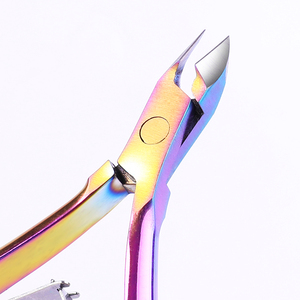 Custom Private Logo Alicates Cuticulas Titanium Clipper Nail <b>Cutter</b> Scissors Set Best Seller Professional Nail <b>Cuticle</b> Nippers - Product Image 4