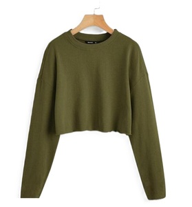 Top Deal Diseño personalizado Manga completa Cualquier tamaño Cómodo Crop Top Camisetas Algodón para mujeres Hecho en Bangladesh - Product Image 5