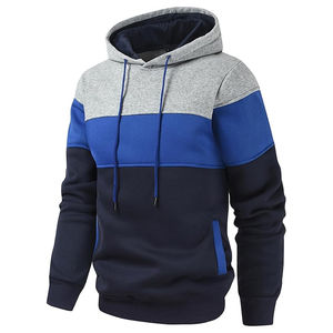 Sudadera con Capucha para Hombre, Diseño Novedoso con Bloques de Color, Manga Larga, Informal, en Diferentes Diseños, Color Sólido, Sudadera con Capucha Informal Unisex - Product Image 2