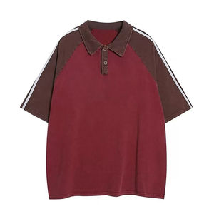 Golf de manga corta de manga raglán para camiseta de polo Jersey de LICRA de poliéster de gran tamaño de calidad de lujo con logotipo bordado - Product Image 3