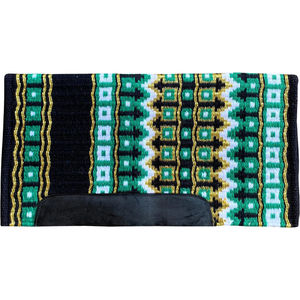 Western Show Horse Saddle Blanket Diseño de Nueva Zelanda Manta de sillín de lana hecha a mano Top Wool Saddle Pad Size - Product Image 1