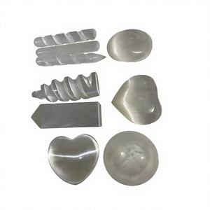 Huevos de Selenita Blanca Natural para Decoración del Hogar, Superficie Suave Pulida, Dureza HRC 62-66 - Product Image 1