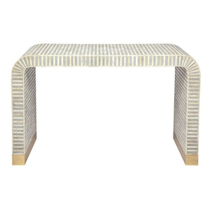 Table console en os incrusté fait main de haute qualité MULTI CRAFT, design classique écologique, taille personnalisable - Décoration d'intérieur de luxe - Product Image 2