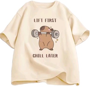 Fashion-forward 2026 print oversized T-shirt casual for both boys and girls - Product Image 1