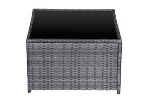 SF00003 Direct factory in Vietnam Modern <b>Sofa</b> 8Pcs Patio <b>Rattan</b> Set Outdoor Furniture with Cushions Tempered Glass - Product Image 6