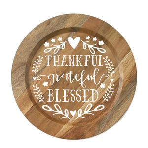 Nouvel arrivage d'assiette en bois faite à la main assiette en bois personnalisée de qualité supérieure assiette en bois décorative de luxe - Product Image 6