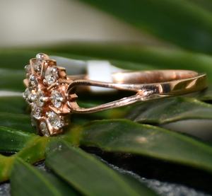 Bague exclusive en or massif 14K et 18K avec de véritables diamants naturels certifiés bijoux fins - Product Image 5