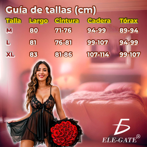 Flirty Full Cup Lace Baby Doll Chiffon Fabric Chic and Feminine - Product Image 4