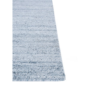 Alfombra de poliéster azul anudada a mano Manifest - Pipl-01, diseño clásico de diamantes a rayas para el hogar, forma rectangular para pasillo, alfombras Jaipur ZA - Product Image 4
