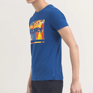 T-Shirt surdimensionné en coton pour homme, haut à épaules tombantes, Streetwear de qualité personnalisée, 280G - Product Image 5