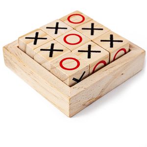 Puzzle Tic Tac Toe en bois conçu pour une présentation élégante, un jeu sûr et des activités captivantes pour tous les âges - Product Image 1