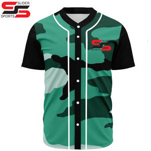 Venta al por mayor de ropa deportiva con logotipo personalizado Jersey de Béisbol Mundial impreso con técnica de sublimación hecho poliéster fabricante de Pakistán - Product Image 3