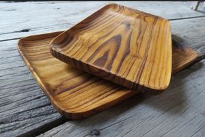 Plato de madera rectangular de tamaño personalizado al mejor precio, bandeja de comida rústica ecológica para servir comida decorativa - Product Image 5