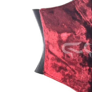 Corset de luxe gothique en velours noir, court, ajustable, ceinture de mode pour femme - Product Image 6