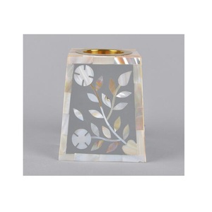 ที่ใส่เทียนรูปหกเหลี่ยมทำมือจากเปลือกหอยมุกแบบกำหนดเอง สำหรับตกแต่งบ้านและงานเทศกาล - Product Image 2