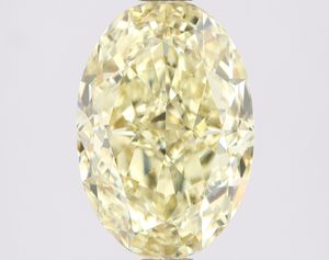 Fancy Yellow Natural Diamond 2,55 Cts VVS2 Fancy Forma ovalada Genuino GIA Certificado 100% Diamantes sueltos Naturales de La India a granel - Product Image 1