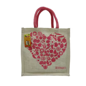 Sac de mode en tissu de jute écologique poignée de cordon fermeture à glissière conception de logo imprimé personnalisé pour les exportateurs de cosmétiques HANSH - Product Image 1