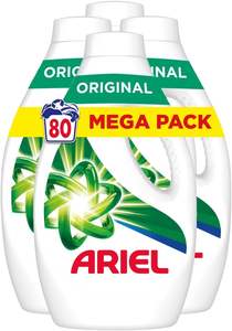 Detergente Líquido para Ropa Ariel Original 4x1L, 4x20 Lavados - Product Image 5
