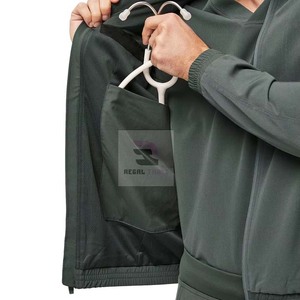Vente chaude Gommage Infirmière Vestes Médical Scrubs Veste Polaire Veste Personnalisée - Product Image 5