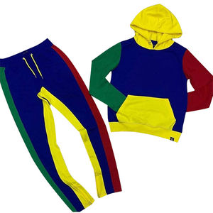 Conjunto Deportivo Personalizado para Hombre, 100% Algodón, Dos Piezas, Sudadera con Capucha y Pantalones, Corte Ajustado, Estampados Modernos para Invierno - Product Image 3