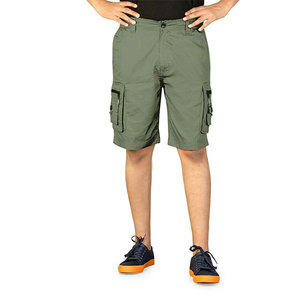 <b>Cargo</b> <b>Shorts</b> Knee Fit <b>Elastic</b> <b>Waist</b> <b>Cargo</b> <b>Shorts</b> for Men - Product Image 1