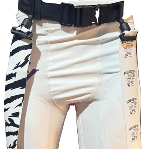 เข็มขัดฟุตบอลธงแบบปรับได้พร้อมแถบตีนตุ๊กแก ชุดเข็มขัดฟุตบอลธงพร้อมธง 2 อันต่อเข็มขัดเพื่อการเล่นที่ปลอดภัยแบบไม่สัมผัส - Product Image 1