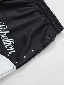 Pantalon de survêtement en strass, service OEM en gros, logo personnalisé, haute qualité, faible MOQ, prix bas, pantalon de survêtement en strass de qualité supérieure - Product Image 4