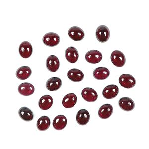 Chất lượng cao đẹp tự nhiên Garnet Cabochon mịn hình bầu dục Hình dạng đá quý màu đỏ đồ trang sức làm bán buôn rất nhiều lỏng <span class=keywords><strong>Ruby</strong></span> Stones - Product Image 6