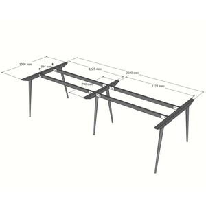 HBCO050 Modern <b>Office</b> Furniture 280x110cm Meeting <b>Table</b> with CONE Legs Melaleuca Wood for Conference Room Hotel or Dining Use - Product Image 6