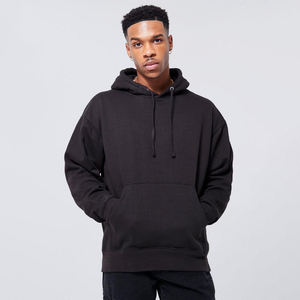 Sweat-shirt à capuche imprimé bouffant surdimensionné délavé au soleil d'hiver pour hommes sans ficelle Logo personnalisé PULLOVER Style Streetwear - Product Image 1