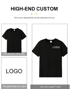 Camisetas de algodón 100%, camisetas de calidad al por mayor, camisetas de algodón grueso 190 Gsm, camiseta de hombre de buena calidad - Product Image 5