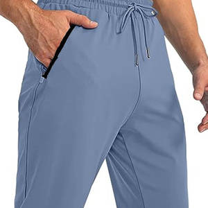 Pantalones de chándal cálidos de invierno para hombre al por mayor, pantalones largos gruesos de talla grande, pantalones de lana de lona de Color sólido informales a la moda - Product Image 5
