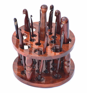 Ensemble de crochets ergonomiques en palissandre 15 tailles d'aiguilles à fil faites à la main pour le tricot et le crochet - Product Image 5