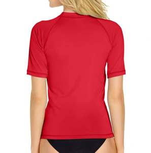 Camiseta de Compresión de Manga Corta para Mujer, Protección UV, Sublimada Personalizada, Azul, Rojo, Gris, Tallas XXL, Tendencia Surf, Mejor Calidad 2025 - Product Image 5