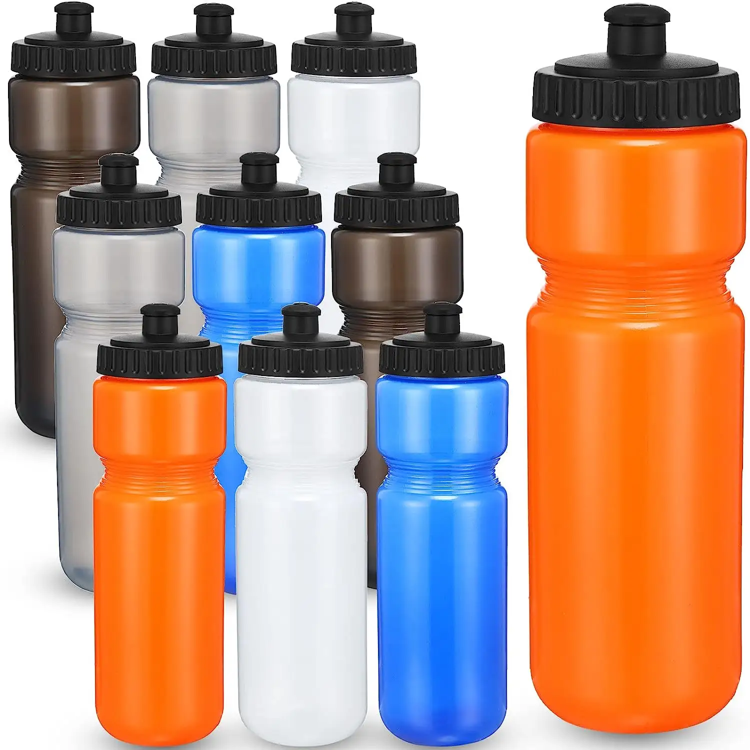 ขวดน้ำพลาสติกสำหรับใส่ออกกำลังกายปั่นจักรยานวิ่งเล่นกีฬายิมสั่งได้ตามต้องการ