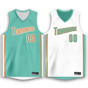 Uniforme de basket-ball respirant personnalisé de qualité supérieure OEM ODM 2025 ensembles de maillots de basket-ball réversibles unis par sublimation pour hommes - Product Image 4