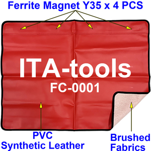 Cache-garde-boue magnétique de Taiwan avec 4 aimants en ferrite, matériau PVC, position gauche, ajustement universel - Product Image 2