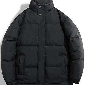 Chaqueta Bomber de cuero personalizada para hombre, transpirable e impermeable, estilo Hip Hop, talla grande, precio al por mayor de invierno directo de fábrica - Product Image 1