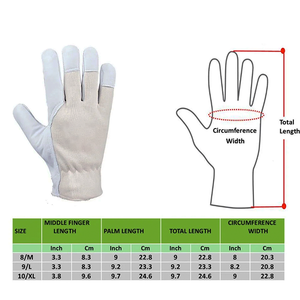 Gants de travail d'assemblage en cuir de vachette avec logo personnalisé pour hommes-Haute qualité 15mil d'épaisseur durable résistant à la chaleur à basse quantité minimale de commande 100 paires - Product Image 6