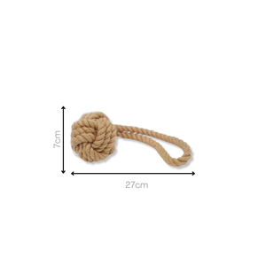 Classic Style Natural Hemp Tug <b>Rope</b> Ball for Dog <b>Exercise</b> and Play - Product Image 4