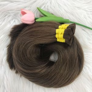 Paquete de cabello virgen a granel RECTO NATURAL de alta calidad, tupé de cabello negro crudo, encaje suizo, mujeres negras, 28 pulgadas, estirado, un donante - Product Image 5