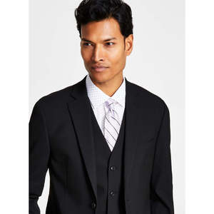 Giacca da Completo Nera Slim Fit Elasticizzata da Uomo Alfani, Taglia 40 - Product Image 2